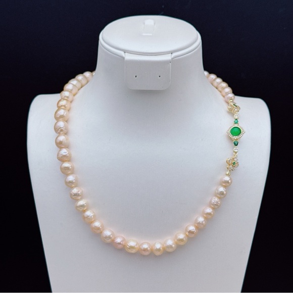 Pearl Jewelry - 26X207 Handmade Edison Freshwater Baroque Pearl Necklace